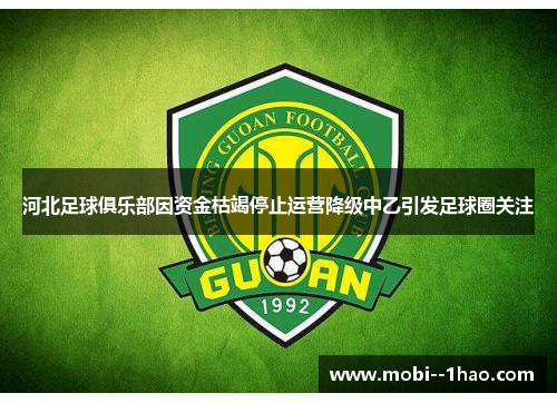 河北足球俱乐部因资金枯竭停止运营降级中乙引发足球圈关注